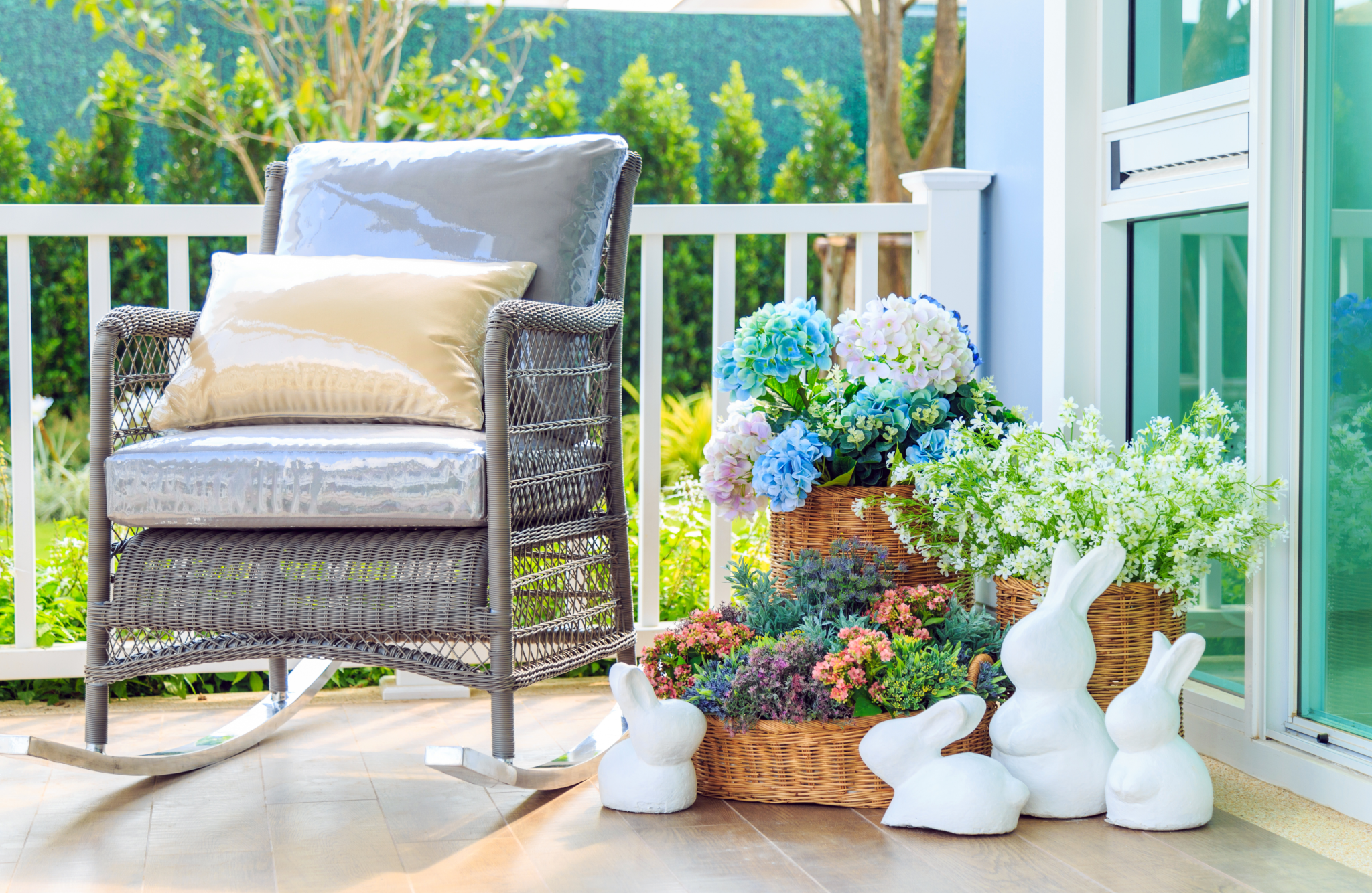 sofa in spring