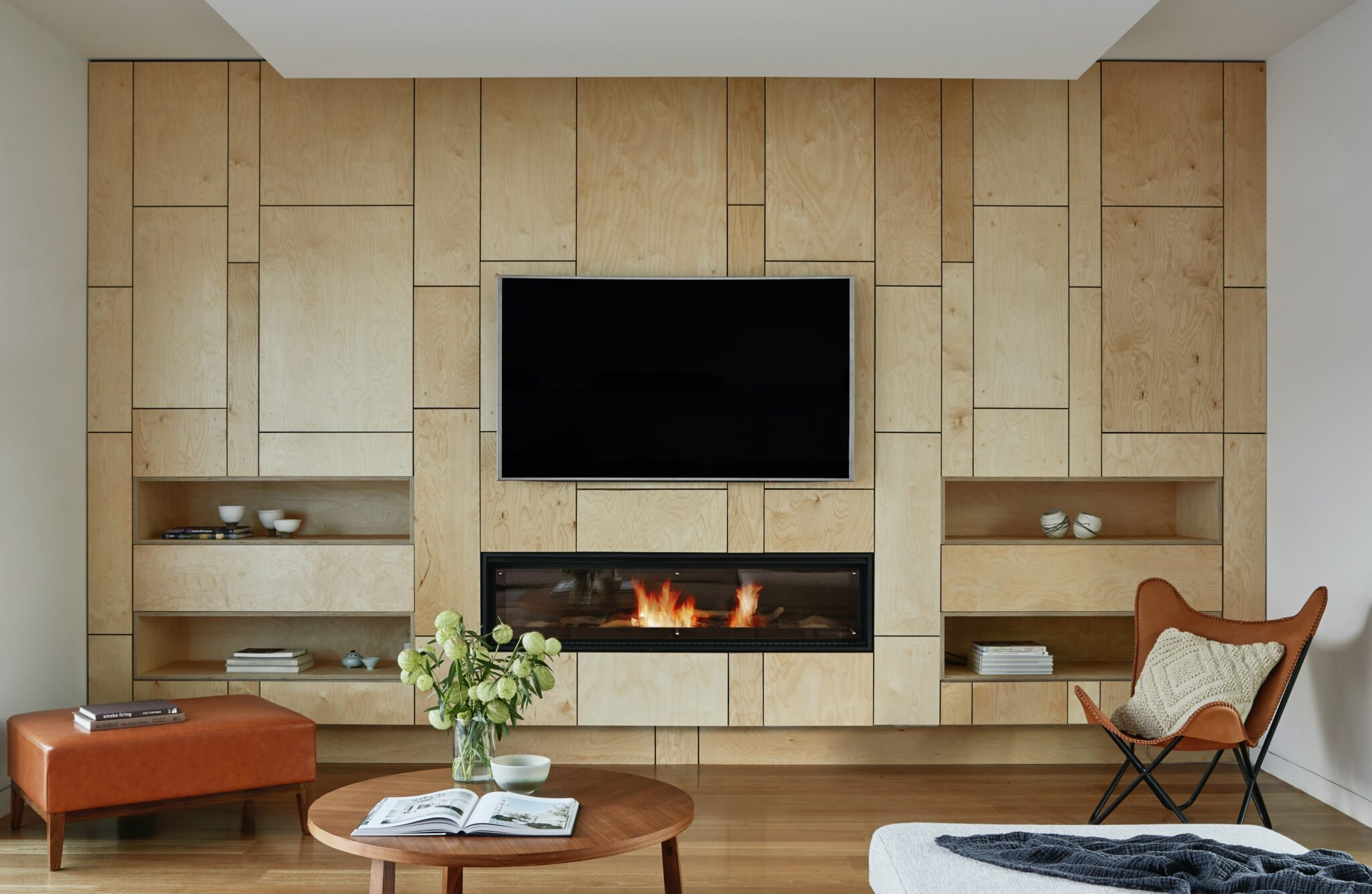 Wood media walls