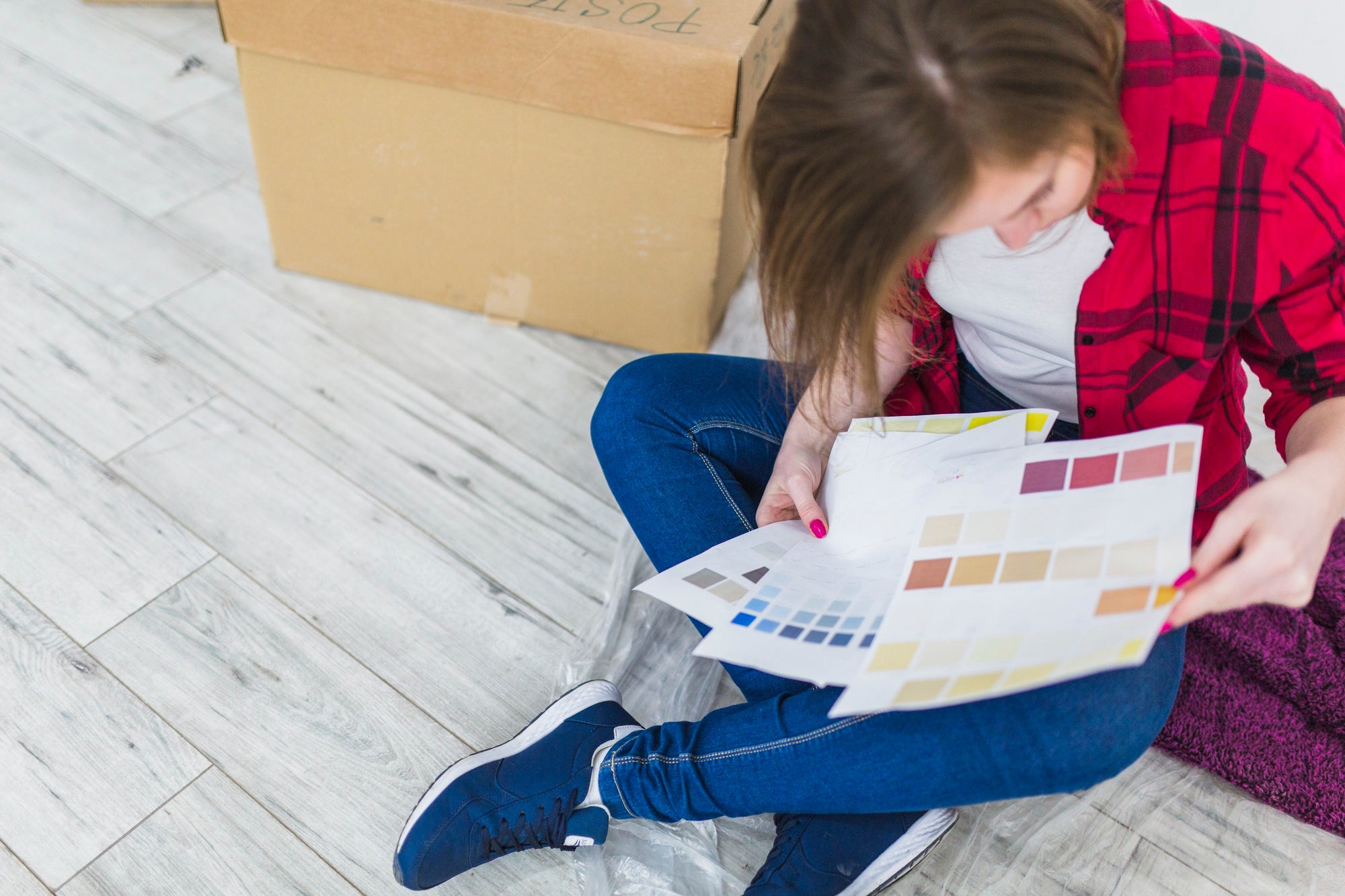 how to match wall color with wood floor