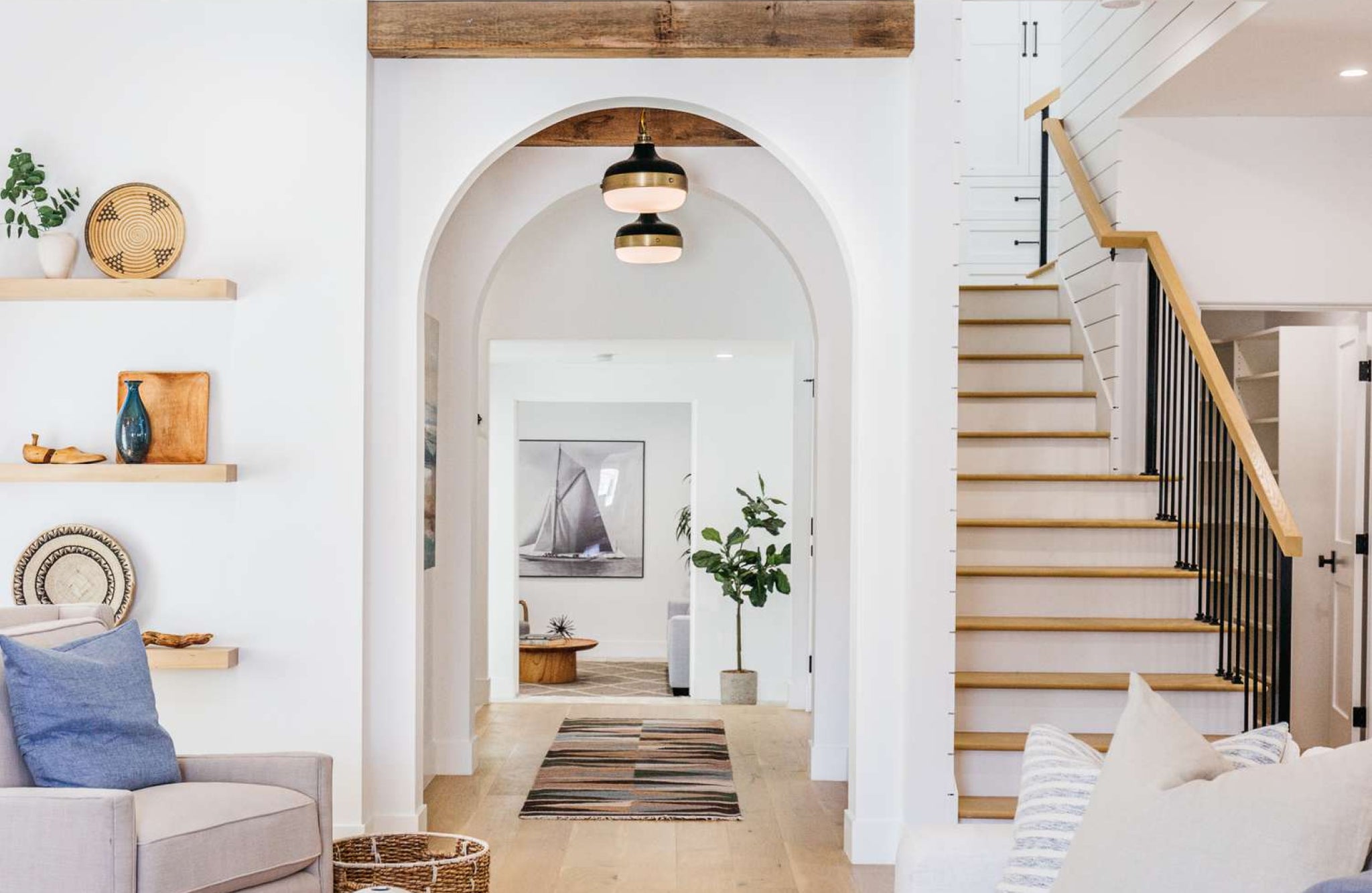 white nice looking hallway
