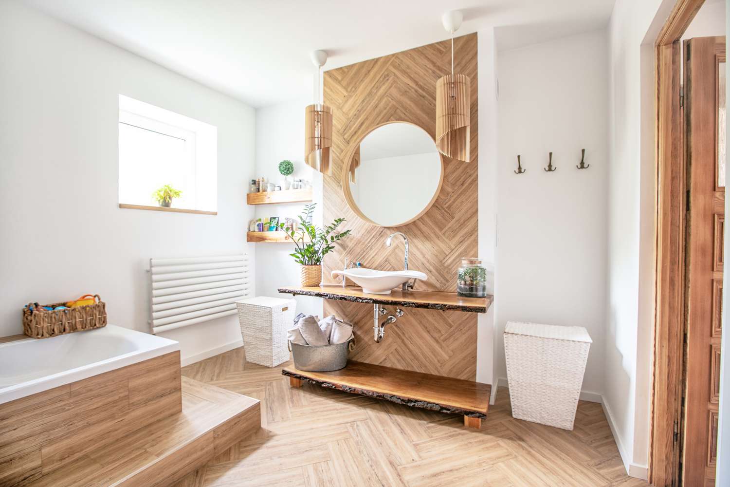 small bathroom wall paneling ideas