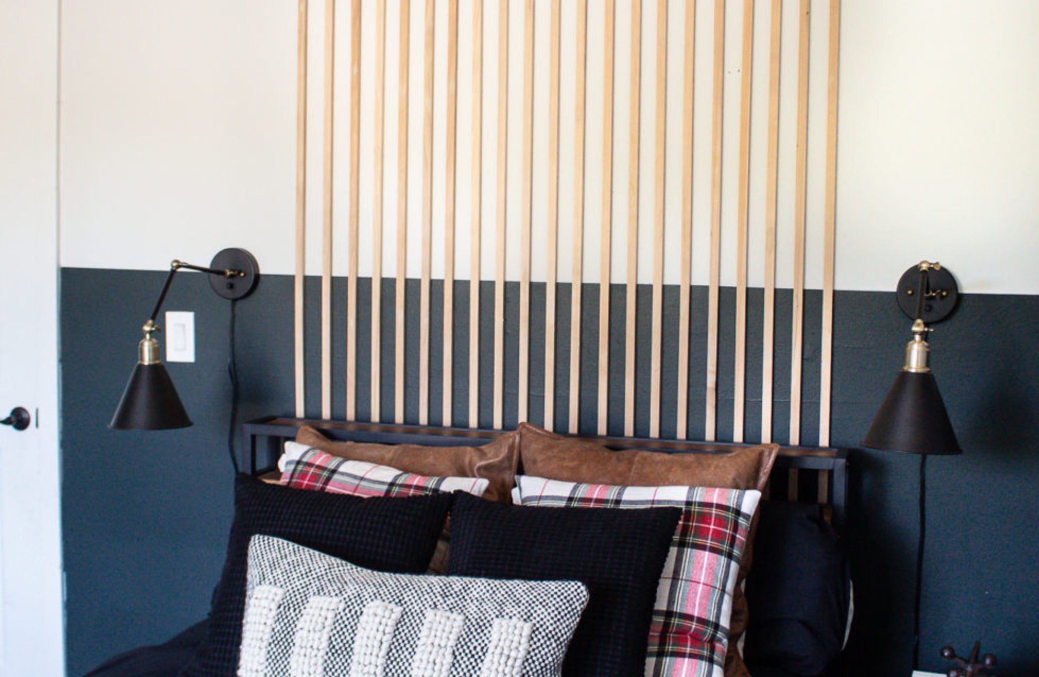 Modern Wood Slat Accent Wall