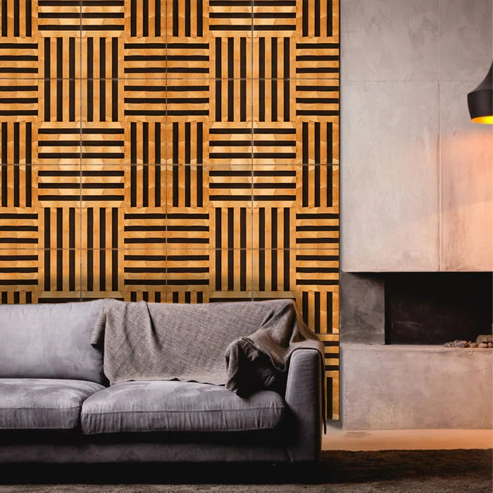Braid Mosaic Wood Wall Panel