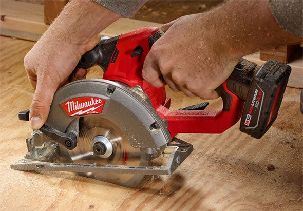 Milwaukee-M12-Fuel-Circular-Saw-Cutting-Sheet-Goods-The Panel Hub