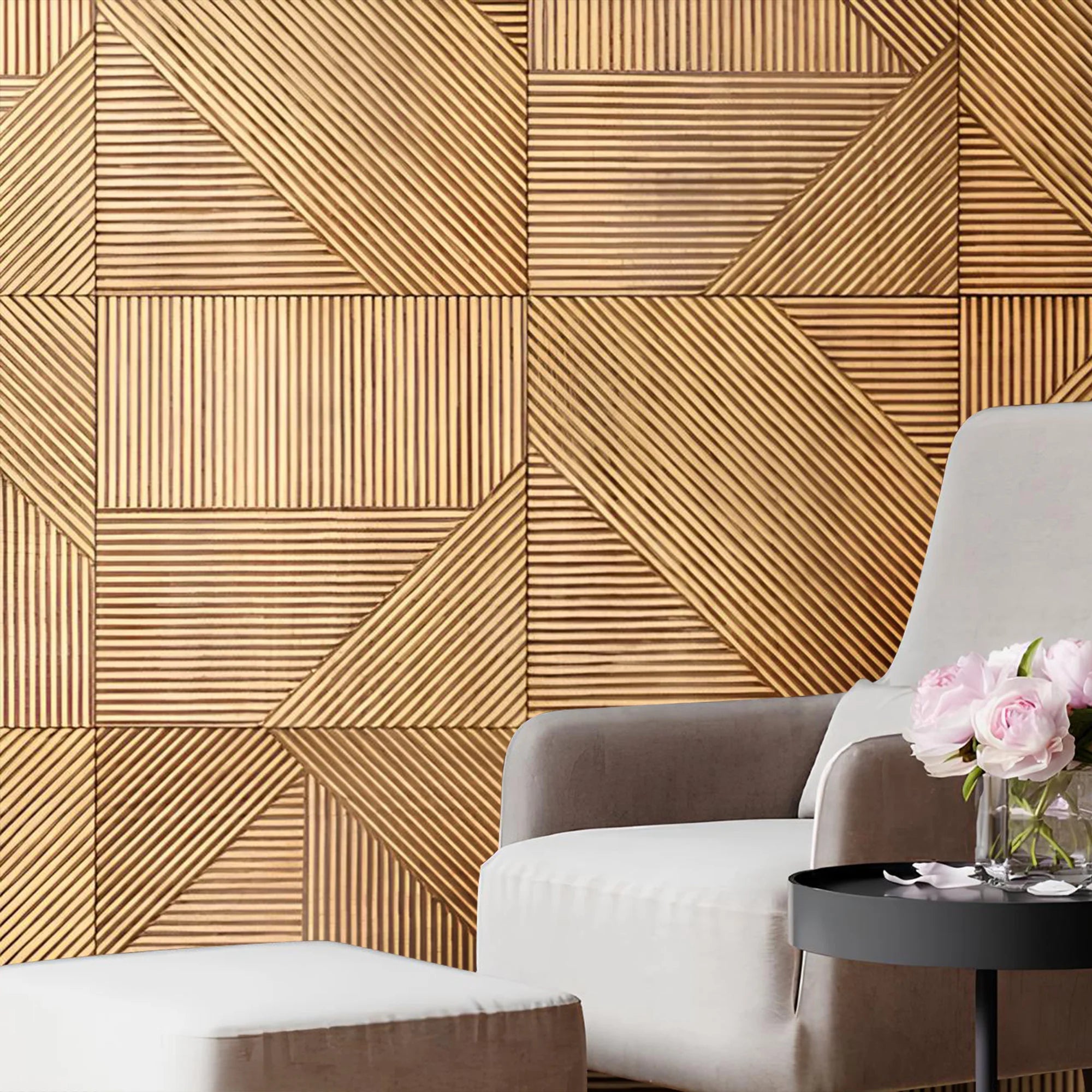 Crossinglines Mosaic Wood Wall Panel