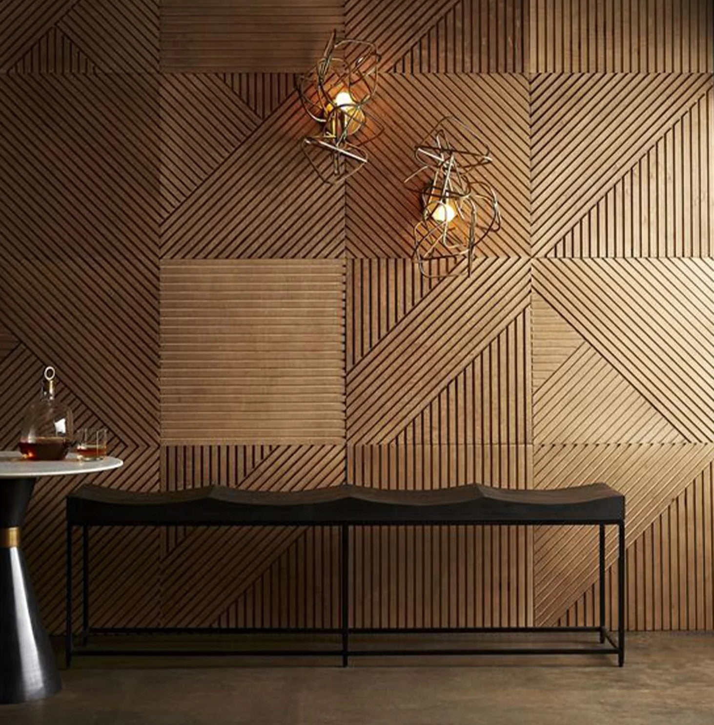 Mosaic Wood Wall Panel