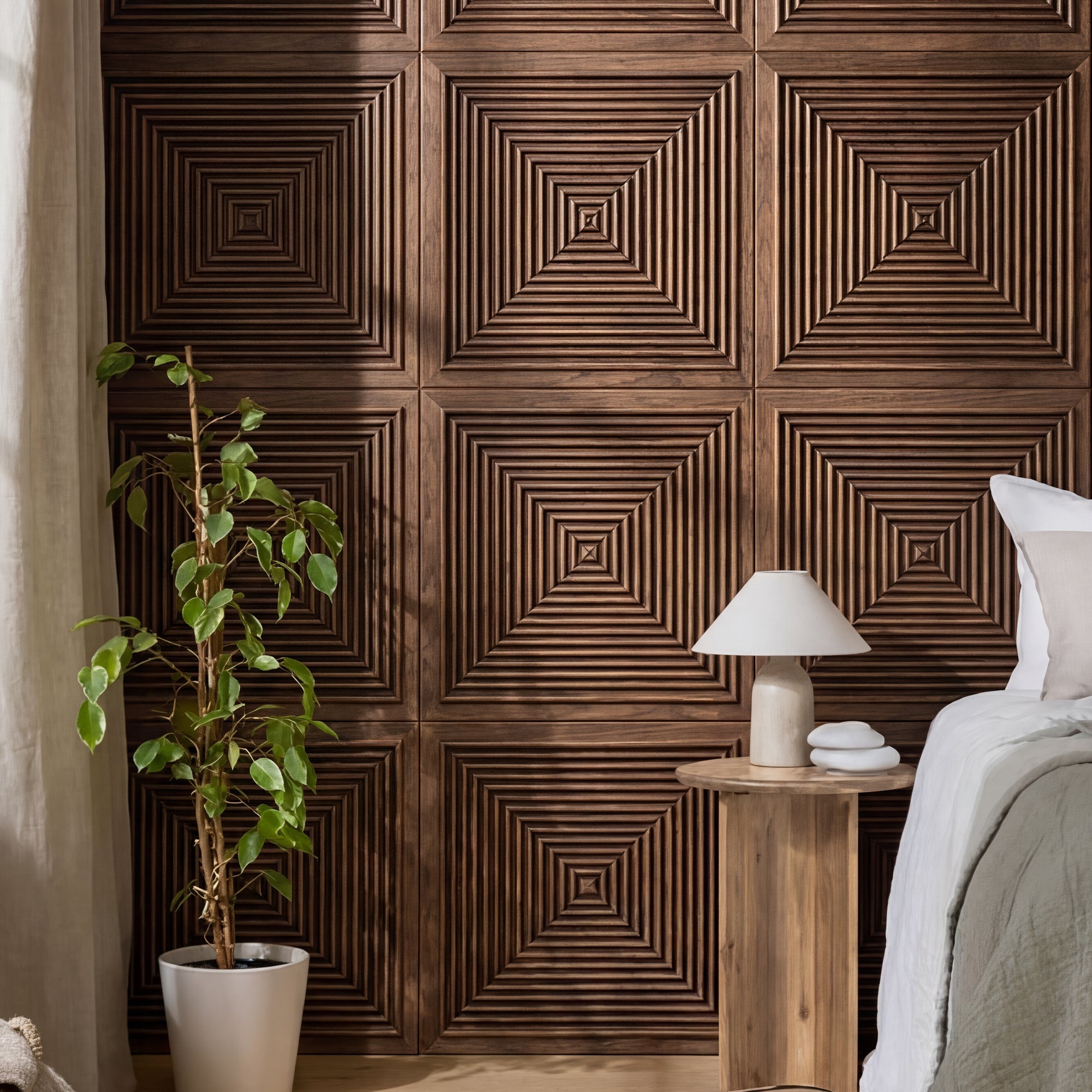 Dark Wood Panels for Bedrooms: Creating a Rich, Restful Atmosphere