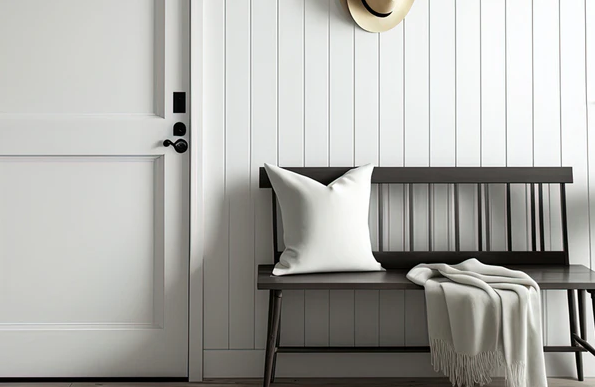 white tongue and groove wall panel