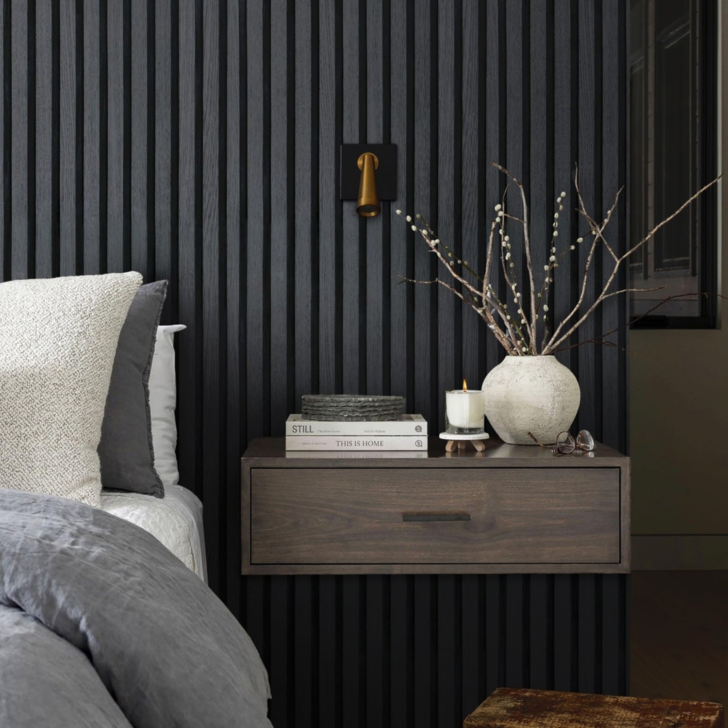 American Smoke Acoustic Slat Wall Panels | 3-Sided Veneer | SoundPanel®-Indoor-The Panel Hub