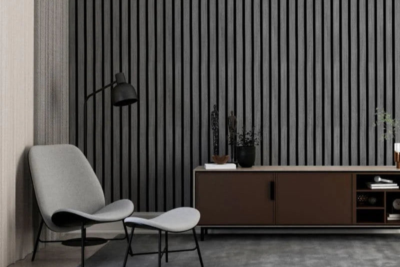 grey-acoustic-slat-wall-panel-room-The Panel Hub