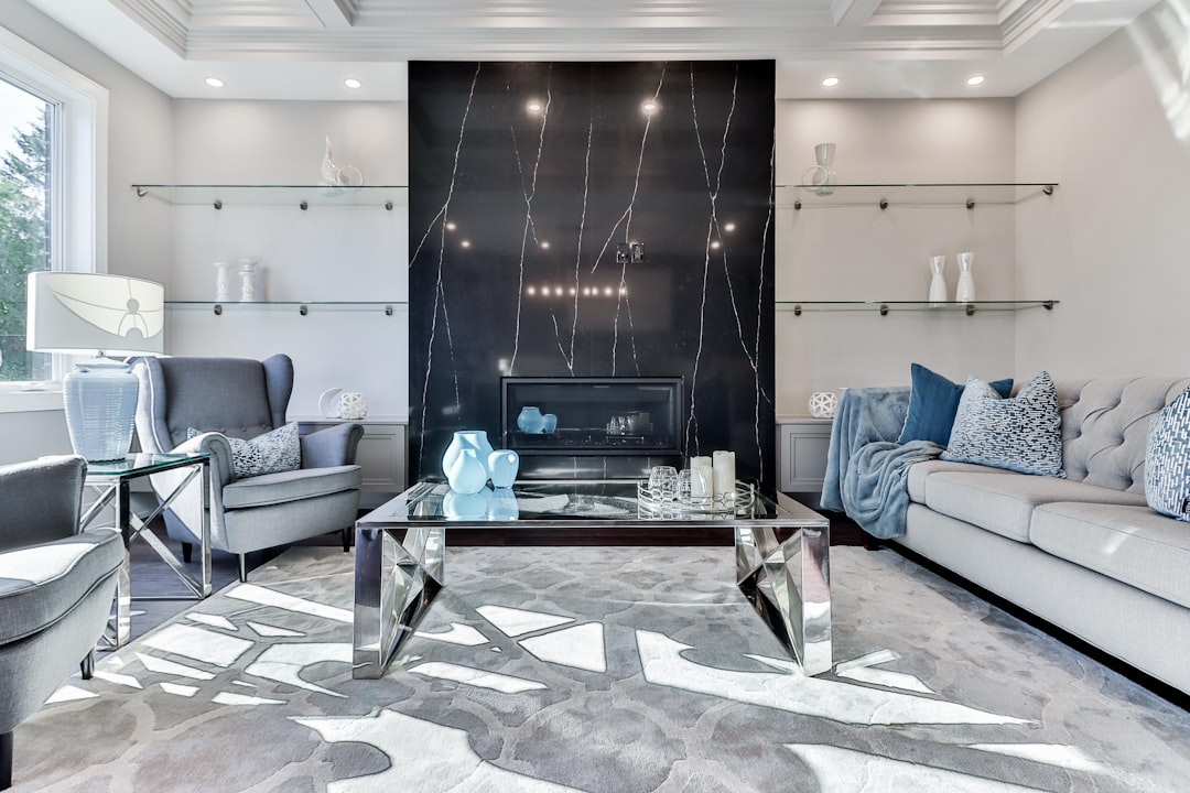 Panel Hub accent wall ideas showing wood panels transforming a living room