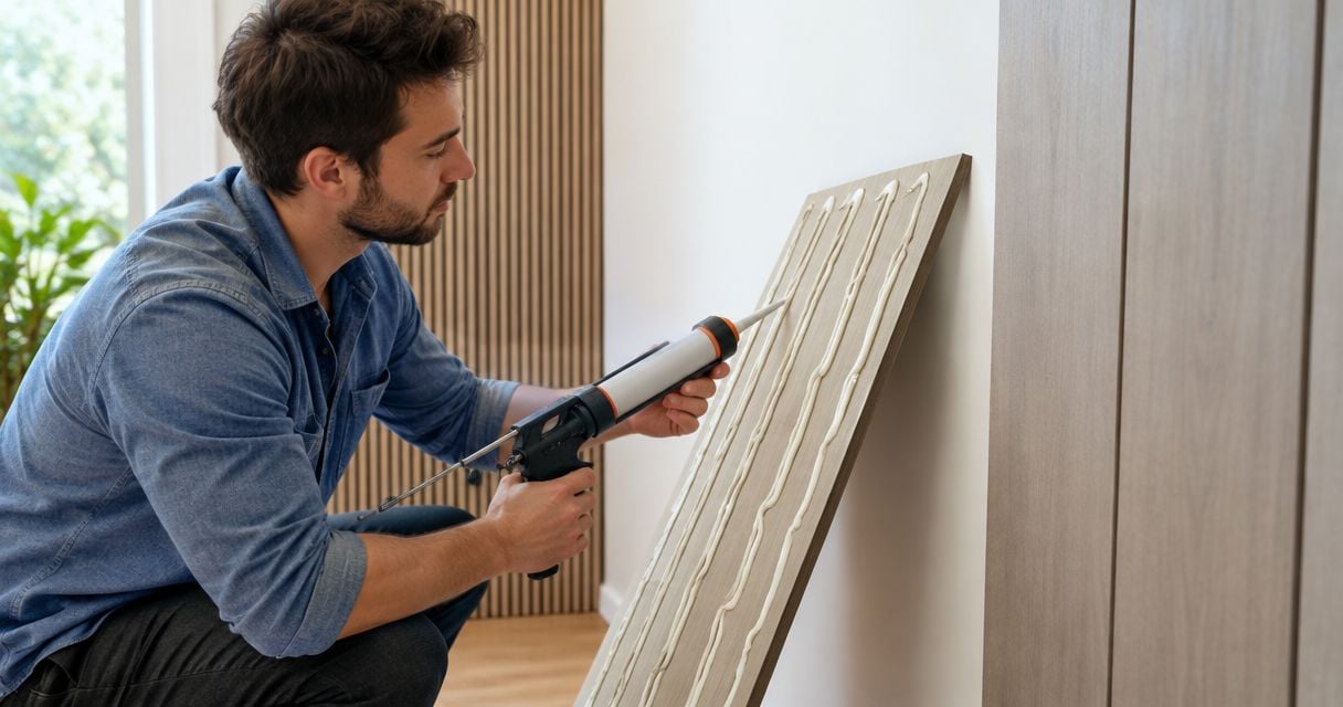 Can liquid nails be used to install wall panels?
