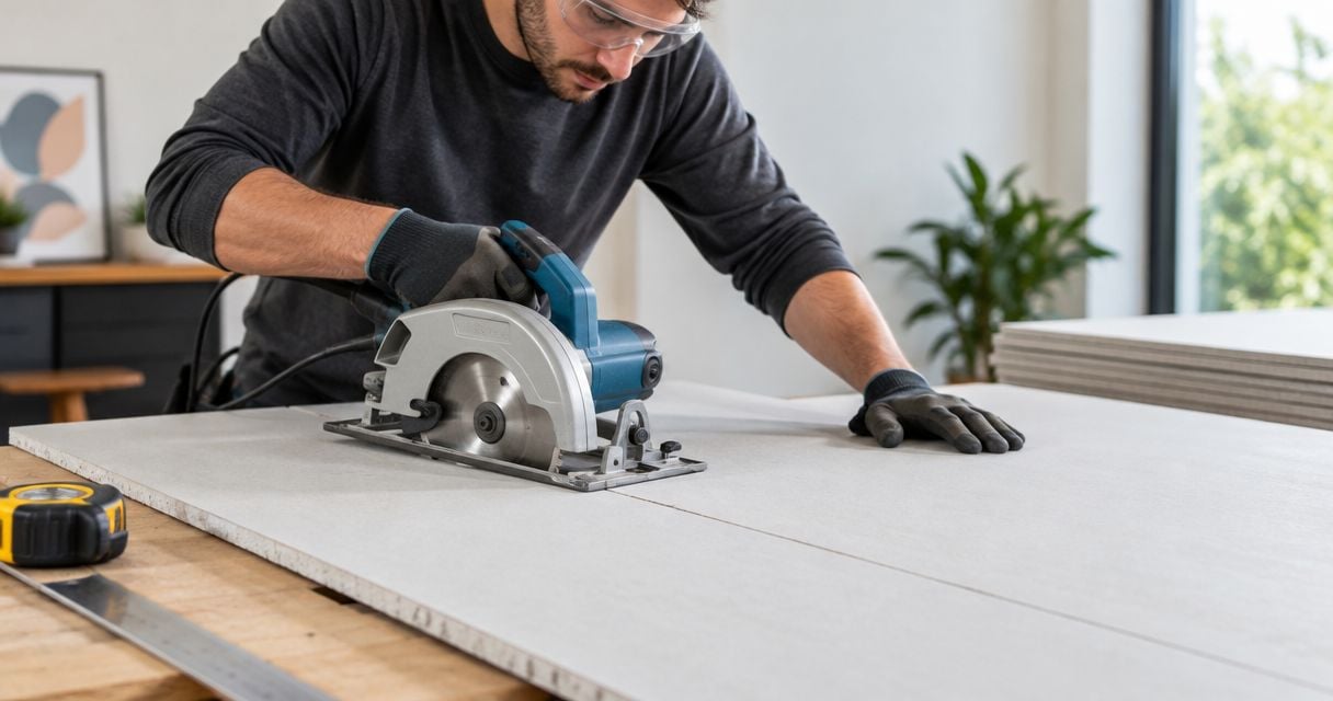 Can wall panels be cut with a standard circular saw?