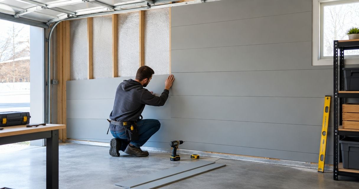 Can wall panels be installed in an unheated garage?