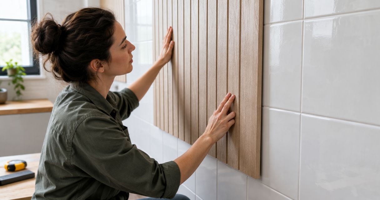 Can you install wall panels over ceramic tile?