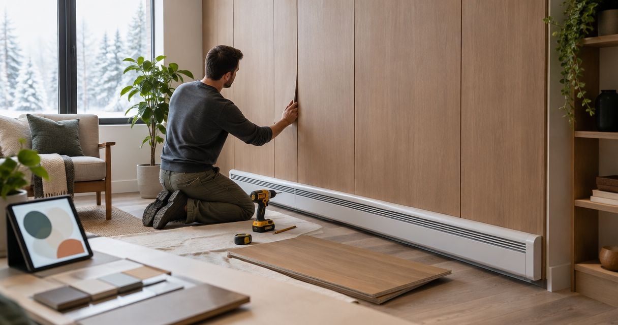 Combining wall panels with baseboard heating: 2026 workflow