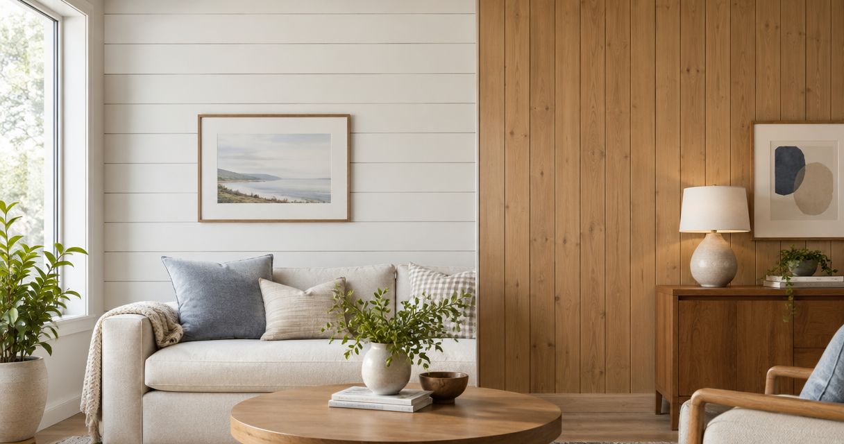 Is shiplap the same thing as wood wall paneling?