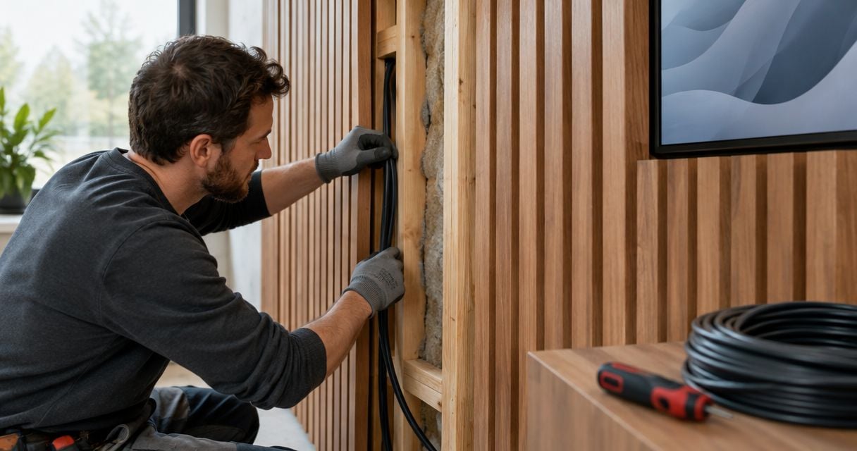 Running speaker cable behind wood wall panels: 2026 workflow
